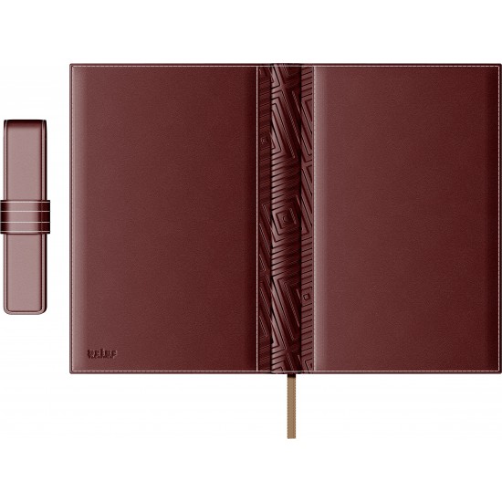 Set Agenda Piele B5 + Pouch Pen - Bordeaux