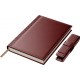 Set Agenda Piele B5 + Pouch Pen - Bordeaux
