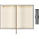 Set Agenda Piele B5 + Pouch Pen - Grey