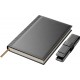 Set Agenda Piele B5 + Pouch Pen - Grey