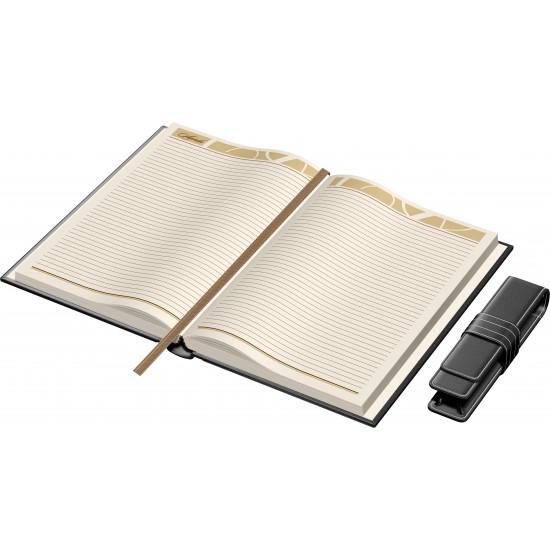 Set Agenda Piele B5 + Pouch Pen - Grey