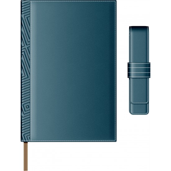 Set Agenda Piele B5 + Pouch Pen - Petrol