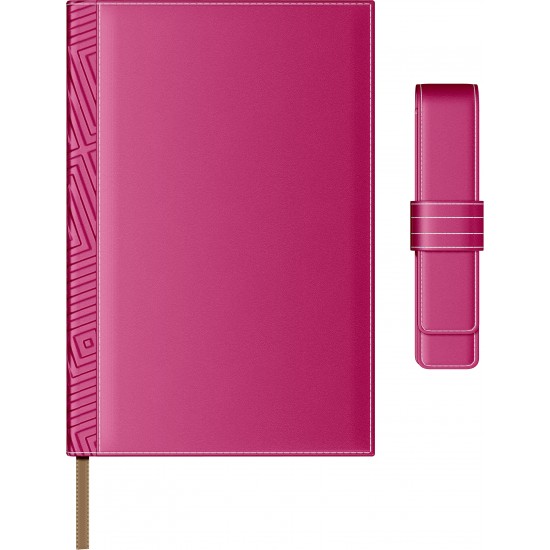 Set Agenda Piele B5 + Pouch Pen - Pink