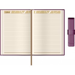 Set Agenda Piele B5 + Pouch Pen - Purple