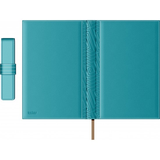 Set Agenda Piele B5 + Pouch Pen - Turquoise