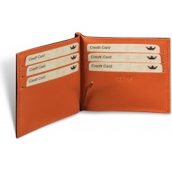 Portefeuille piele - Orange