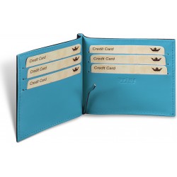 Portefeuille piele - Turquoise