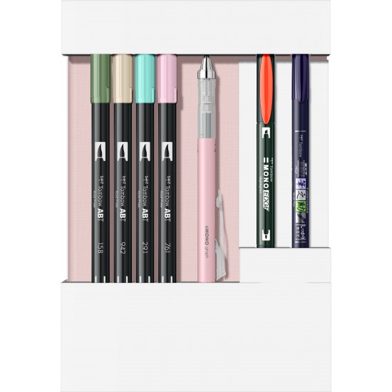 Set creativ Journaling Pastel 8 piese Set creativ Journaling Pastel 8 piese