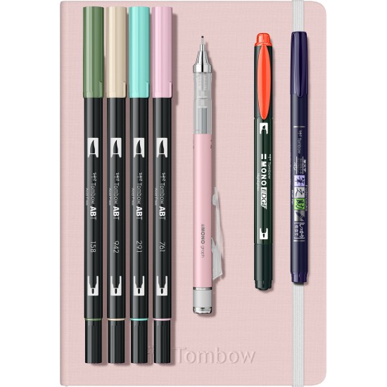 Set creativ Journaling Pastel 8 piese Set creativ Journaling Pastel 8 piese