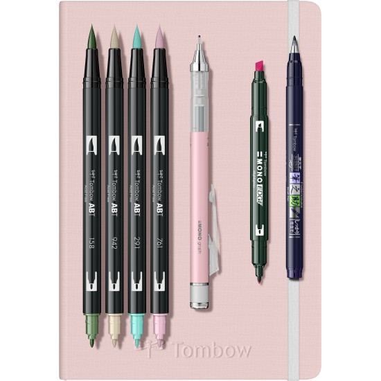 Set creativ Journaling Pastel 8 piese Set creativ Journaling Pastel 8 piese
