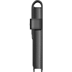 Etui Piele cu clapa Negru