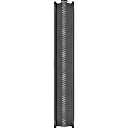 Etui piele elipsoidal cu fermoar negru