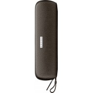 Etui piele 3 piese cu fermoar maro