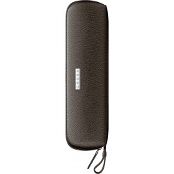 Etui piele 3 piese cu fermoar maro