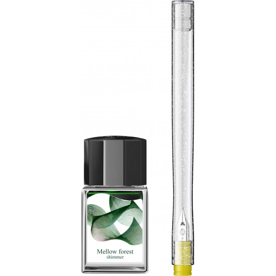 Toc Caligrafic Hocoro Dip Pen Fude 40º Nib + Calimara 10 ml Dipton Mellow Forest Shimmer