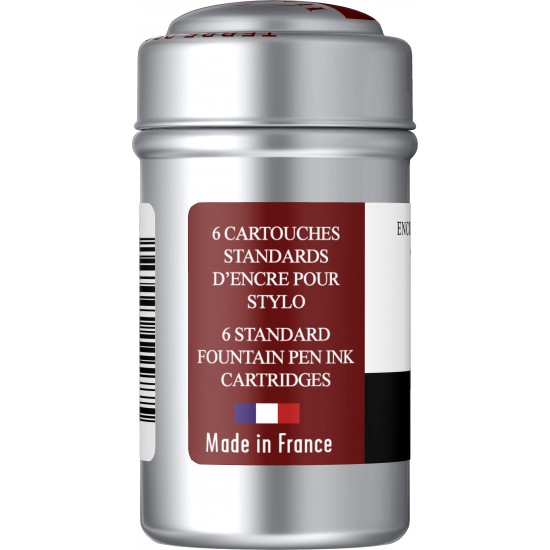 SET 6 CARTUSE HERBIN THE PEARL OF INKS TERRE DE FEU / BURGUNDY