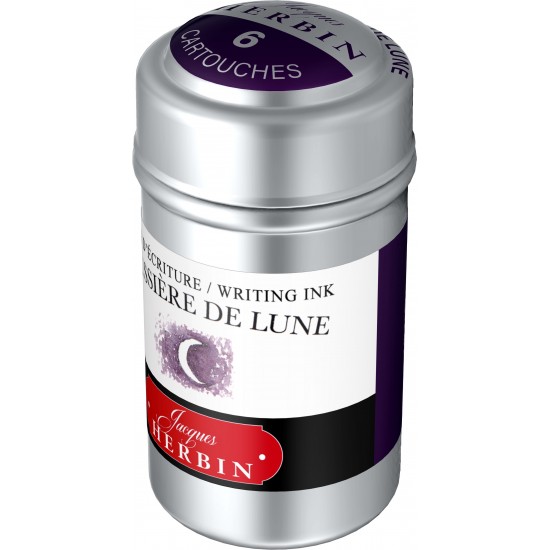 SET 6 CARTUSE HERBIN THE PEARL OF INKS POUSSIERE DE LUNE / VIOLET