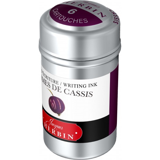 SET 6 CARTUSE HERBIN THE PEARL OF INKS LARMES DE CASSIS / VIOLET