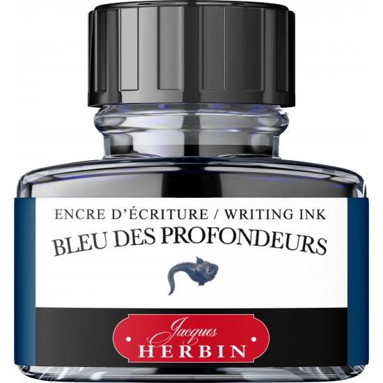 CALIMARA 30 ML HERBIN THE PEARL OF INKS BLEU DES PROFONDEURS / BLUE NAVY