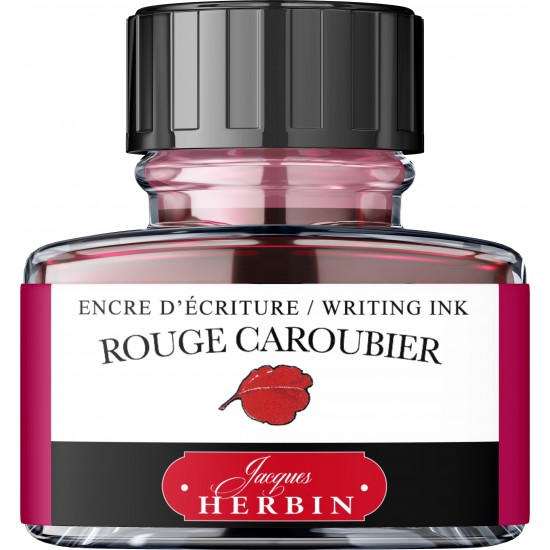 CALIMARA 30 ML HERBIN THE PEARL OF INKS ROUGE CAROUBIER / RED
