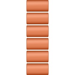 Mini Radiera Creion Mecanic Rondo Orange - 6 Buc