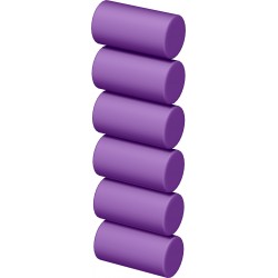 Mini Radiera Creion Mecanic Rondo Purple - 6 Buc