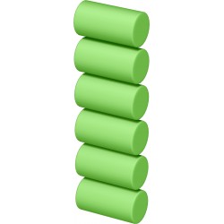 Mini Radiera Creion Mecanic Rondo Neon Green - 6 Buc