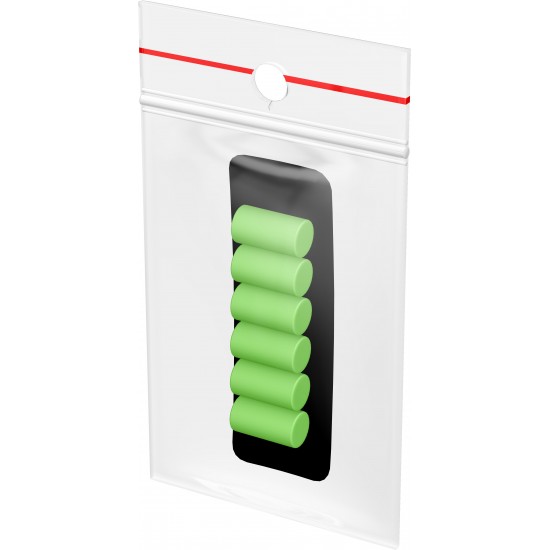 Mini Radiera Creion Mecanic Rondo Neon Green - 6 Buc
