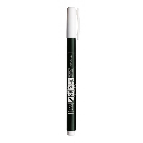 Hard Small Writing Marker Caligrafic / 01 Pastel White