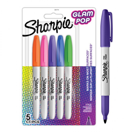 Set Sharpie 5 buc Glam Pop