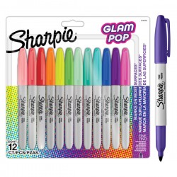 Set Sharpie 12 buc Glam Pop