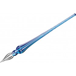 Toc Caligrafic Round Glass Pen Navy Blue