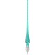 Toc Caligrafic Round Glass Pen Turquoise