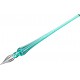 Toc Caligrafic Round Glass Pen Turquoise