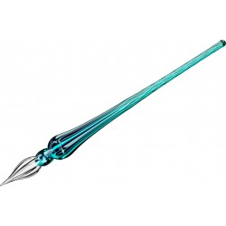 Toc Caligrafic Round Glass Pen Emerald
