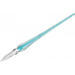 Toc Caligrafic Twisted Glass Pen Blue Azur