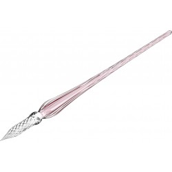 Toc Caligrafic Twisted Glass Pen Pale Pink