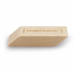 Magneti MAGNETOPLAN Design Wood Bej, Cub 60x20x13mm 4 bucati/set