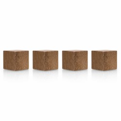 Magneti MAGNETOPLAN Design Wood Maro, Cub 20x20x20mm 4 bucati/set