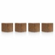 Magneti MAGNETOPLAN Design Wood Maro, Cub 20x20x20mm 4 bucati/set