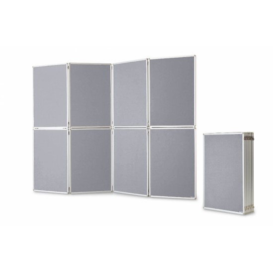 Panou prezentare MGN pliabil, 8*905x610x80 mm, gri (si geanta transport)