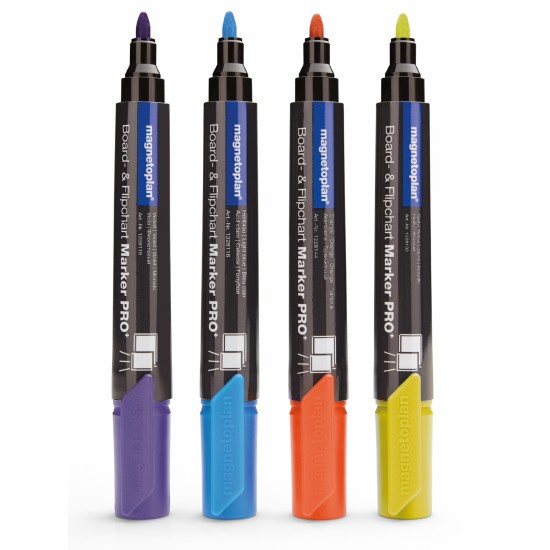 Marker whiteboard MAGNETOPLAN PRO+ 4 culori asortate