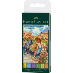 PITT ARTIST PEN SET 6 BUC CULORI VARA 2022 FABER-CASTELL