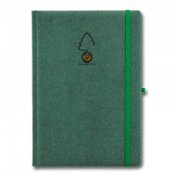 Notes Growbook Juta Verde ,17×24 cm