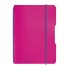 Caiet my.book flex A6, 40 file, patratele, fuchsia