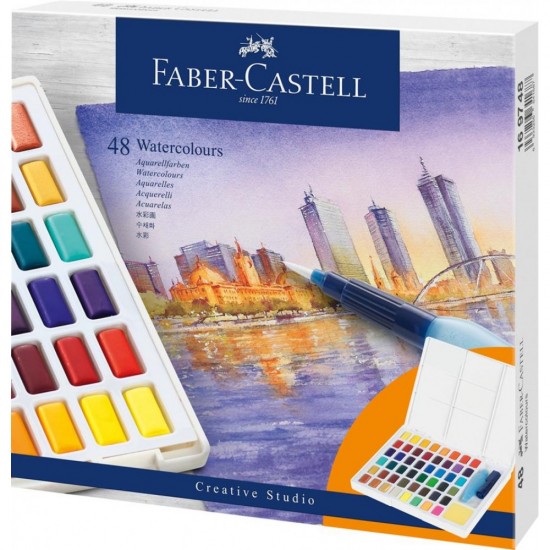 Acuarele Culori Creative Studio Faber-Castell - 48 culori