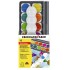 ACUARELE 12 CULORI DETASABILE + PALETA+TUB ALB EBERHARD FABER