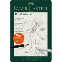 SET 11 BUC CREION GRAFIT MAT PITT FABER-CASTELL