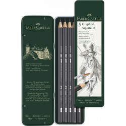 SET 5 BUC CREION GRAFIT AQUARELLE FABER-CASTELL