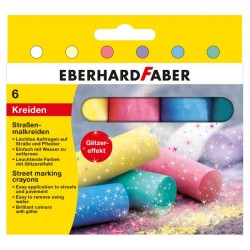 CRETA 6 CULORI GLITTER DESEN ASFALT EBERHARD FABER